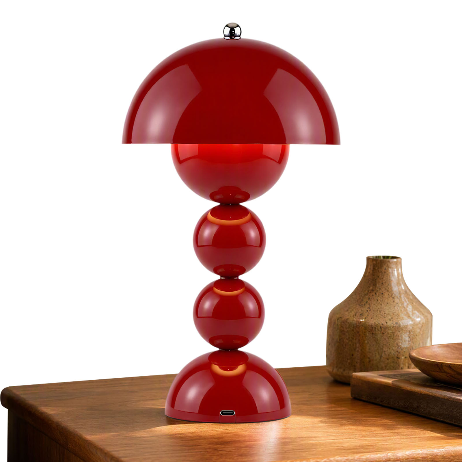 Lighting Decor Bedroom - Lampu Meja Bentuk Bunga Jamur, Lampu