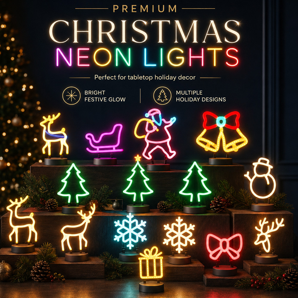 Lighting Christmas Decor - Lampu LED Neon Dekorasi Natal Bentuk