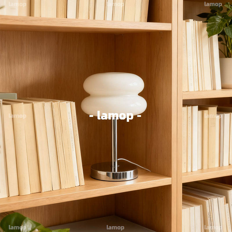 Lampu Meja Bauhaus Cream-Globe - Lighting Decor Bedroom ulasan dan harga