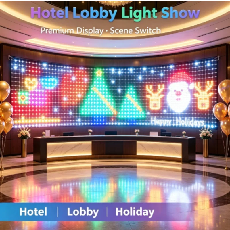Lampu Jaring LED RGBIC untuk L - Lighting Christmas Decor ulasan dan harga