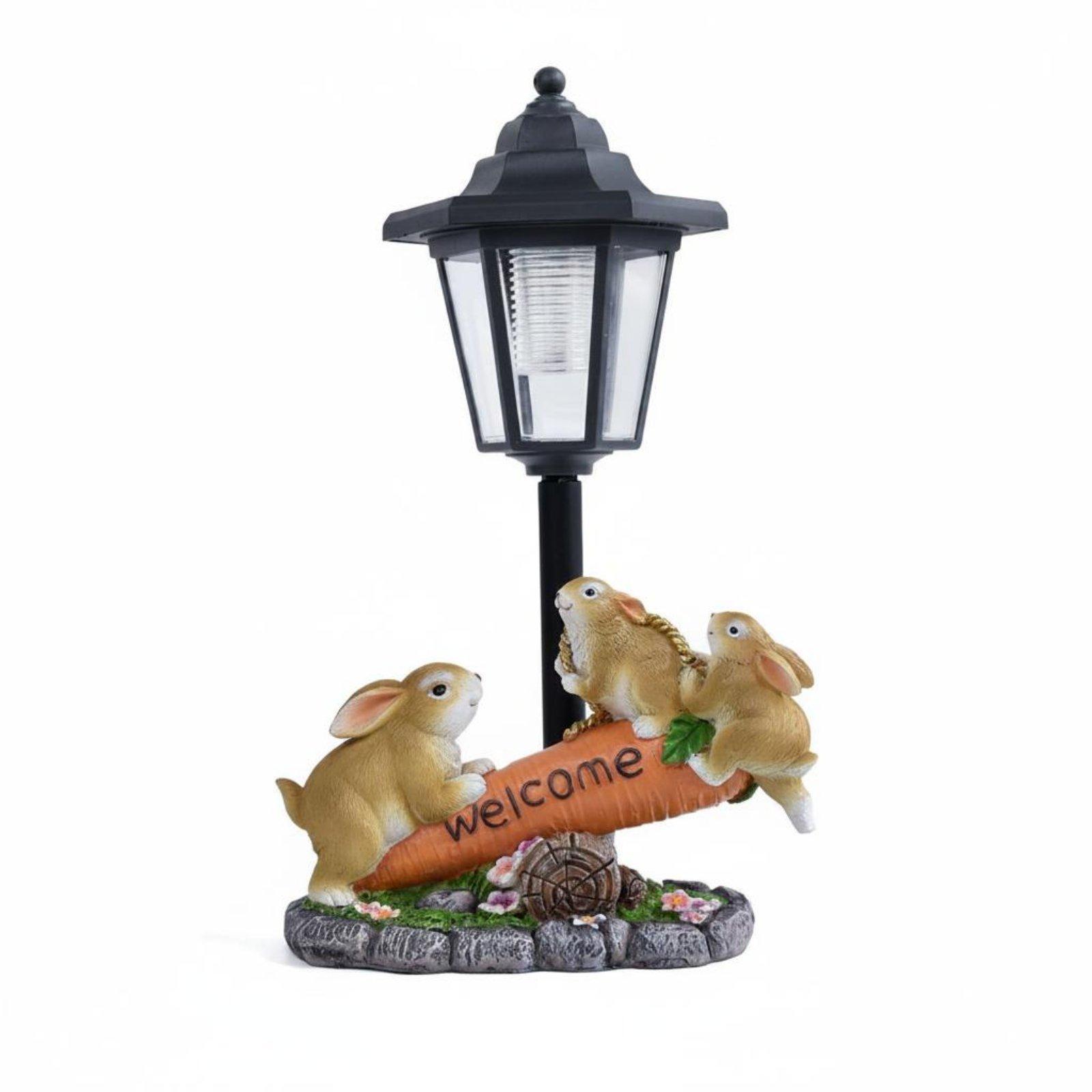 Patung Kelinci Tenaga Surya, L - Lighting Decoration Ideas ulasan dan harga