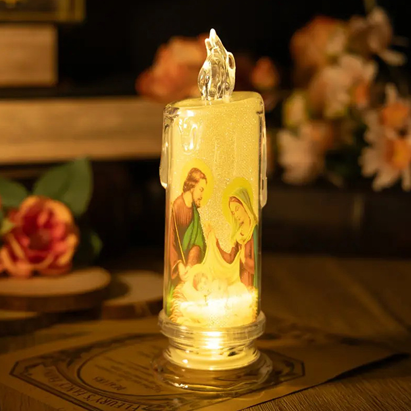 Lampu Lilin LED Yesus Kristus  - Lighting Decoration Ideas ulasan dan harga