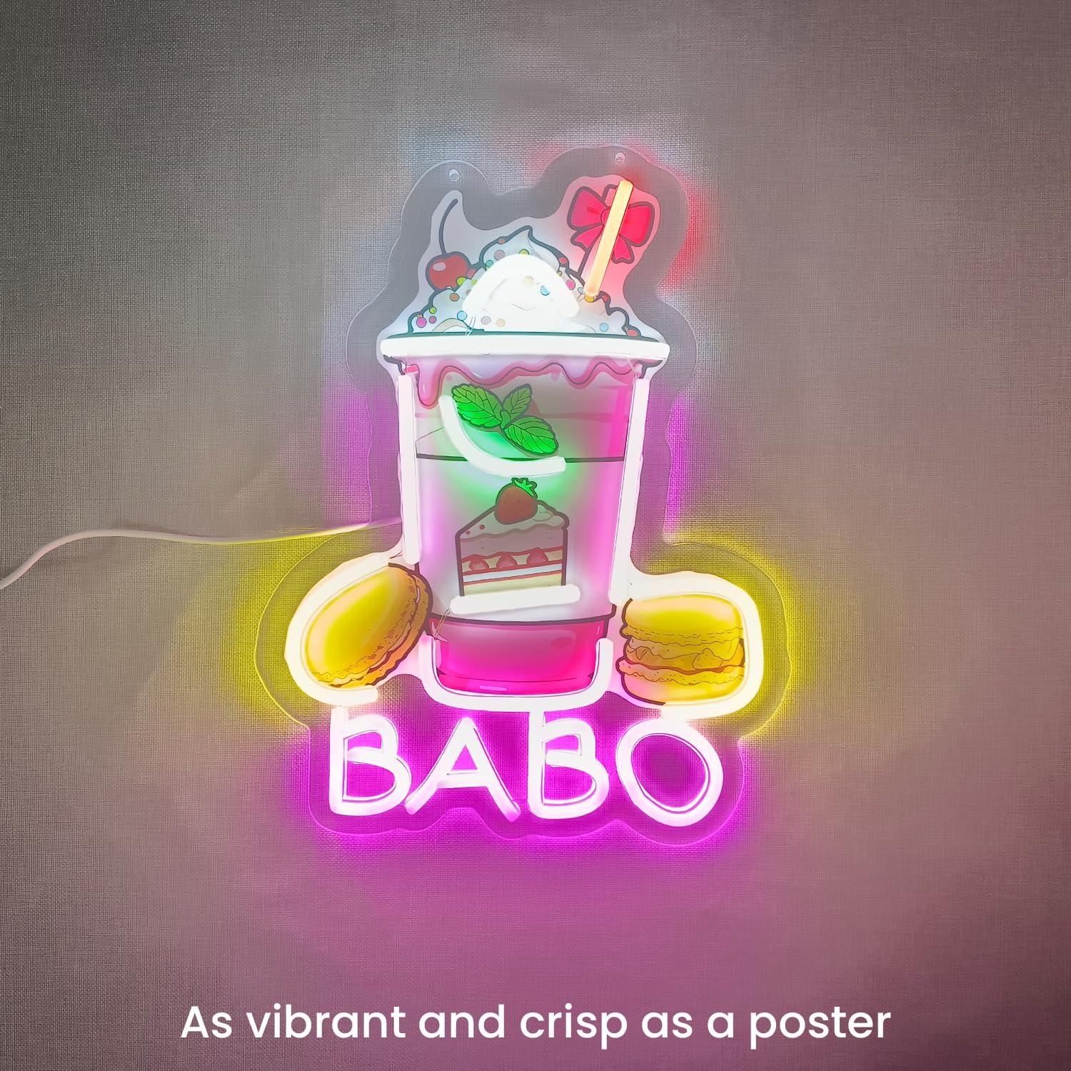 Lampu Neon Boba, Lampu Hias un - Up Lighting Decor ulasan dan harga