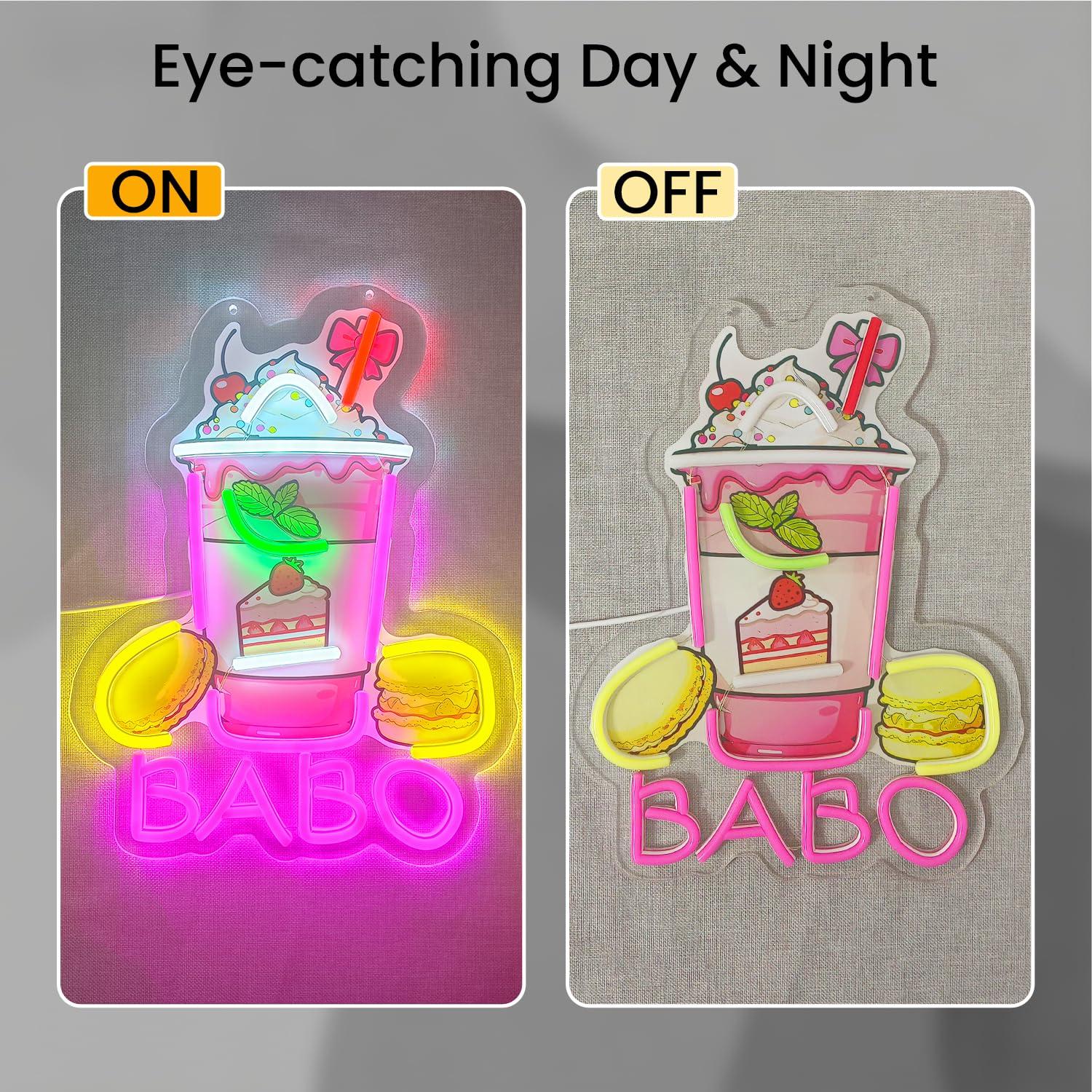 Lampu Neon Boba, Lampu Hias un - Up Lighting Decor ulasan dan harga