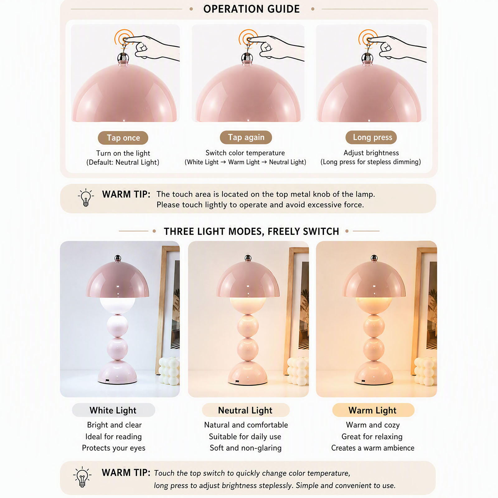 Lampu Meja Jamur Vintage, Lamp - Lighting Decor Bedroom ulasan dan harga